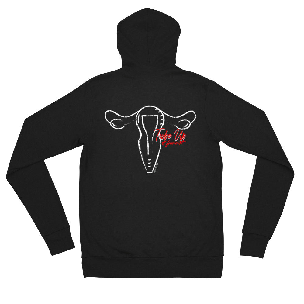 Tube Up #feminist Zip Hoodie