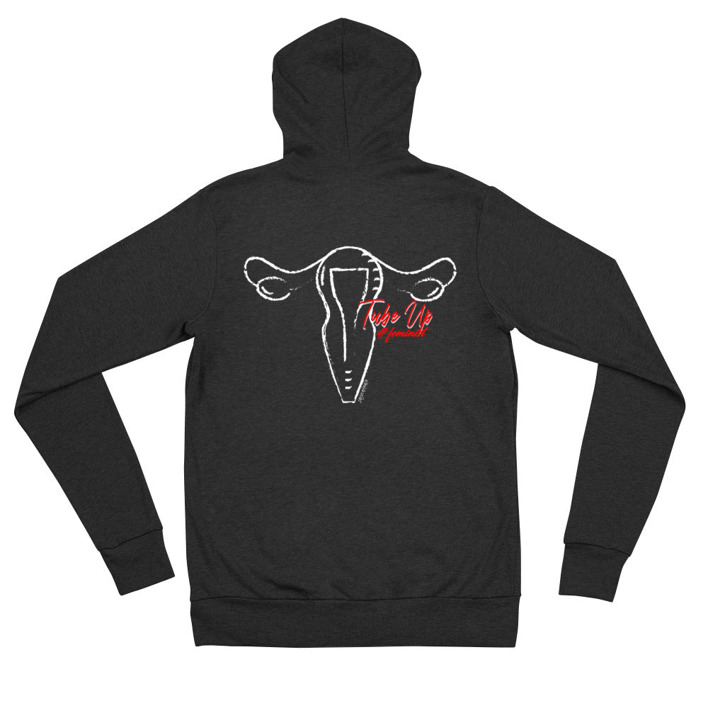 Tube Up #feminist Zip Hoodie