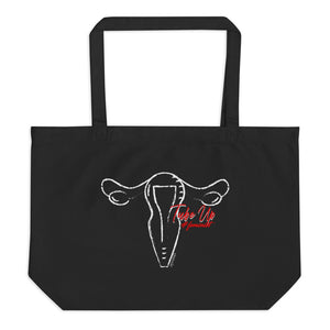 Tube Up #feminist Large organic tote bag