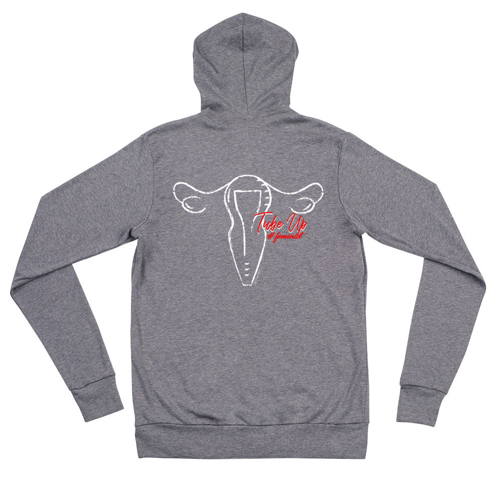 Tube Up #feminist Zip Hoodie